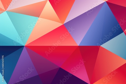 A Vibrant Kaleidoscope of Colorful Triangular Shapes Creating a Mesmerizing Geometric Background