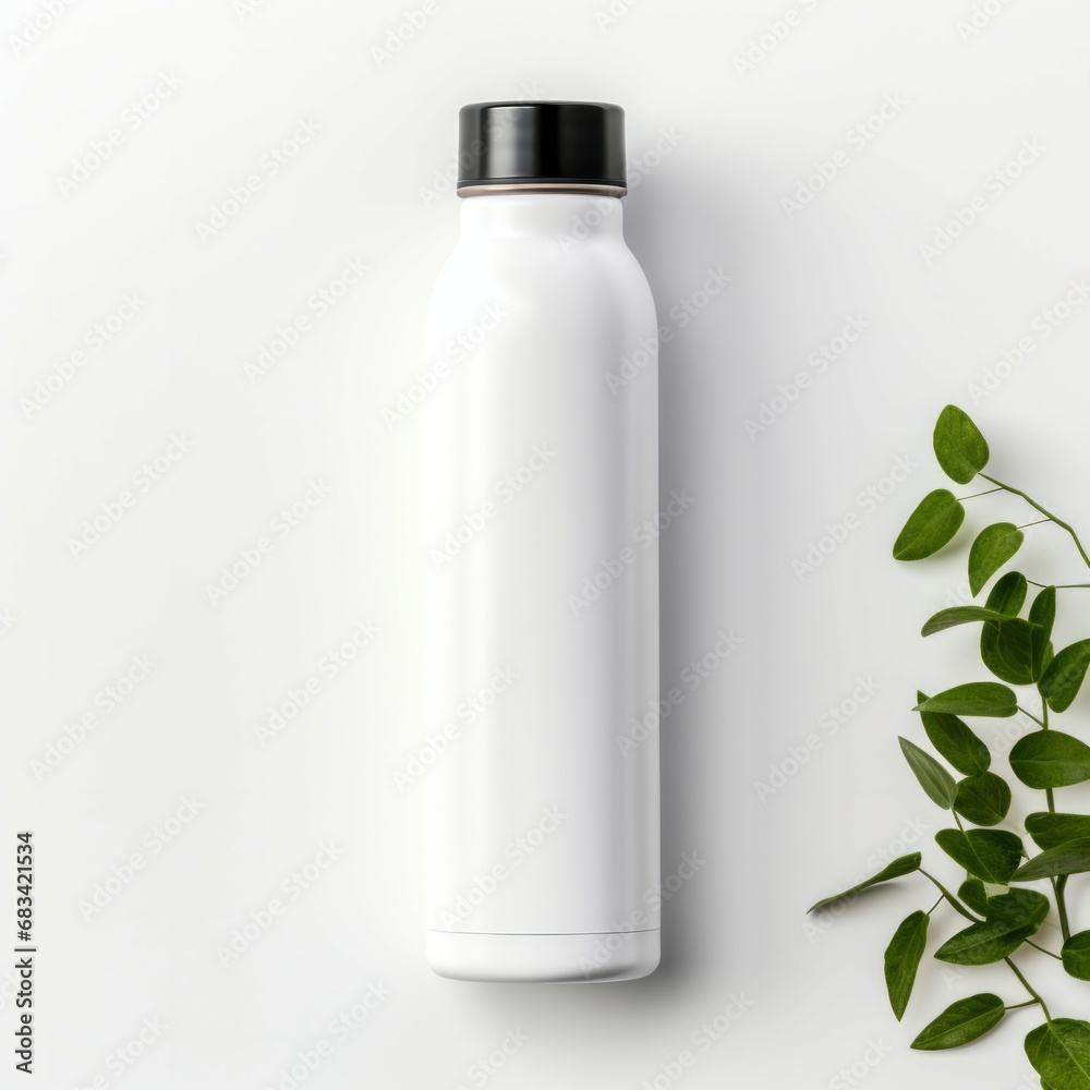 Blank white trendy closed travel flask. Empty traveler bottle & drink container template isolated on white background. Thermo mug for hot or cold beverage, water, tea & coffee. For mockup & branding. Blank white trendy closed travel flask. Empty traveler bottle & drink container template isolated on white background. Thermo mug for hot or cold beverage, water, tea & coffee. For mockup & branding.