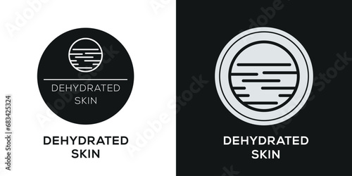 Creative (Dehydrated skin) Icon, Vector sign.
