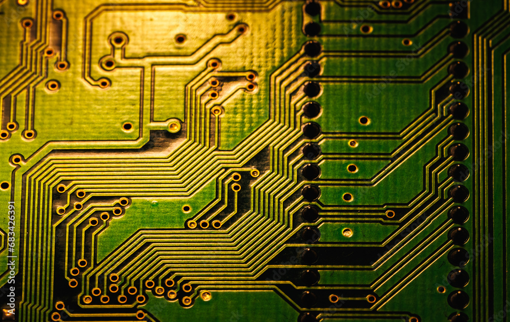 Electronic circuit board close up Electronic circuit board close up