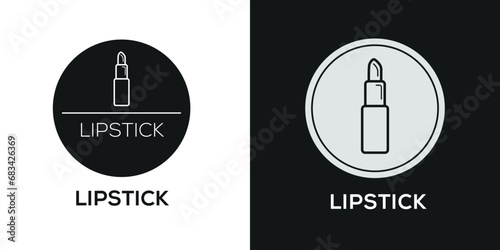 Creative (Lipstick) Icon, Vector sign.