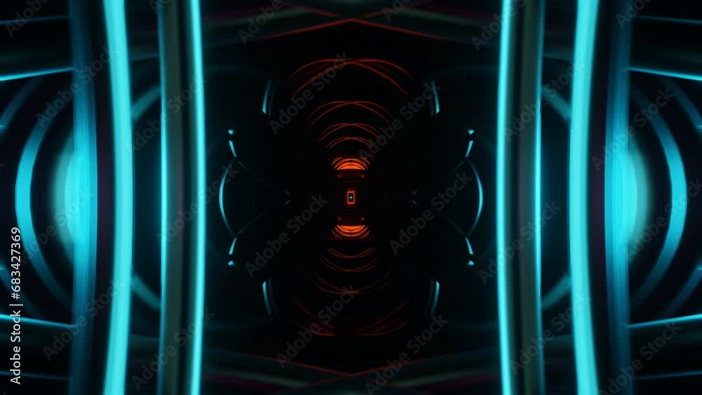 Hypnotic disco vibes with neon flashes in a mesmerizing backdrop.