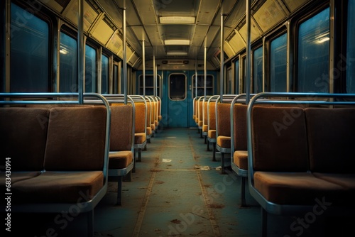 inside an empty bus, nobody is here photograph, photography, professional quality --ar 3:2 --v 5.2 Job ID: 8f316fa3-5bea-484c-9d93-8950778491c2
