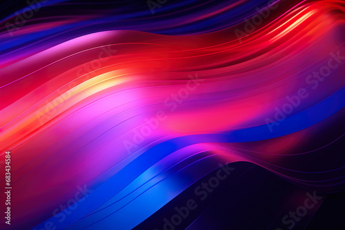 abstract background with glowing lines. Generative Ai
