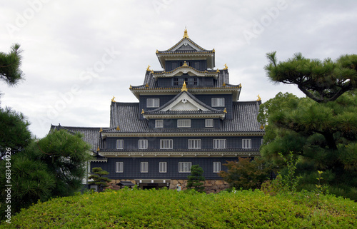 Okayama Castle, Honshu Island, Japan photo