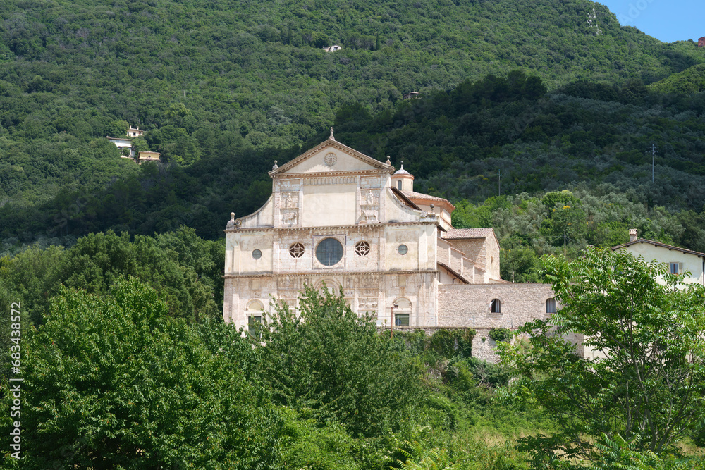 Church of San Pietro at Spoleto, Umbria, Italy