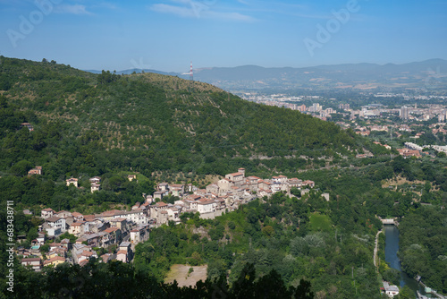 View of Papigno, historic village near Terni photo