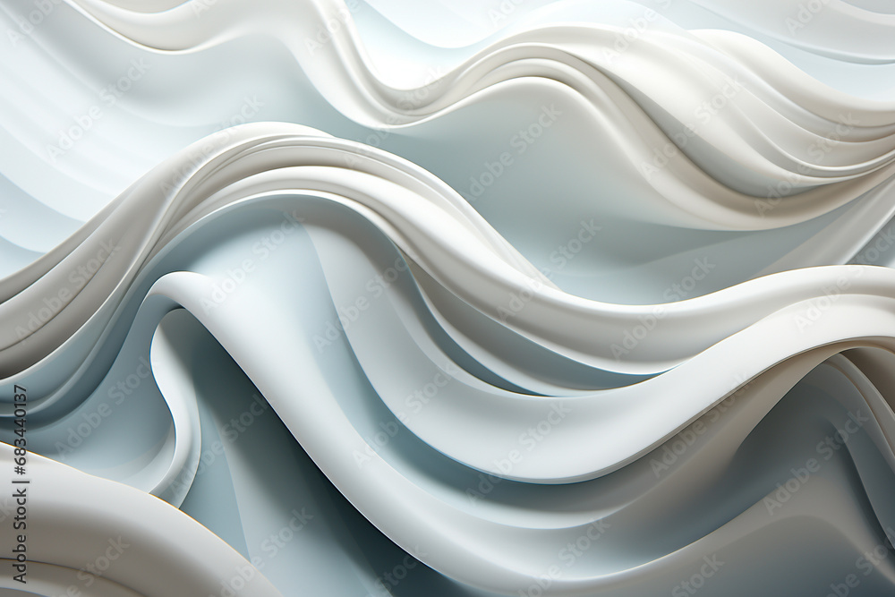 Obraz premium Abstract 3D wallpaper with mesmerizing swindling silky shapes creating a dynamic and sophisticated atmosphere. Ai generated