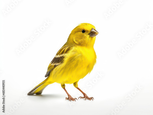 Canary Studio Shot Isolated on Clear White Background, Generative AI