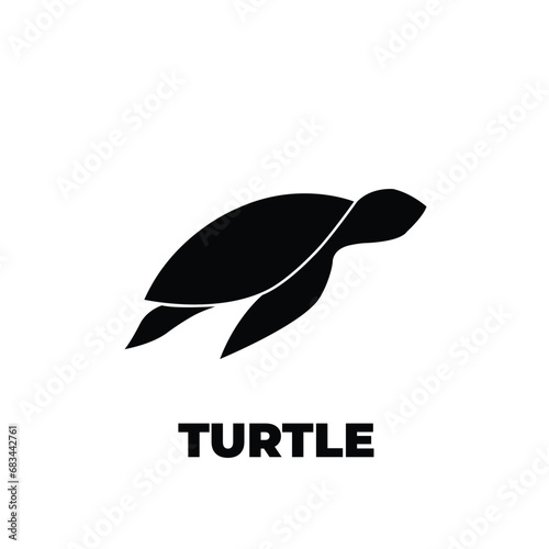 Trutle logo vector file on white background