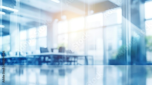 Blurred modern office background. Technology concept