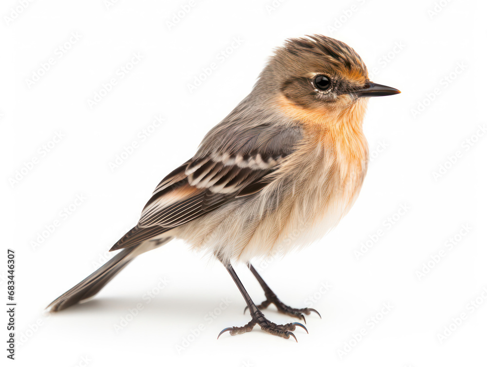 Fototapeta premium Passerine Studio Shot Isolated on Clear White Background, Generative AI