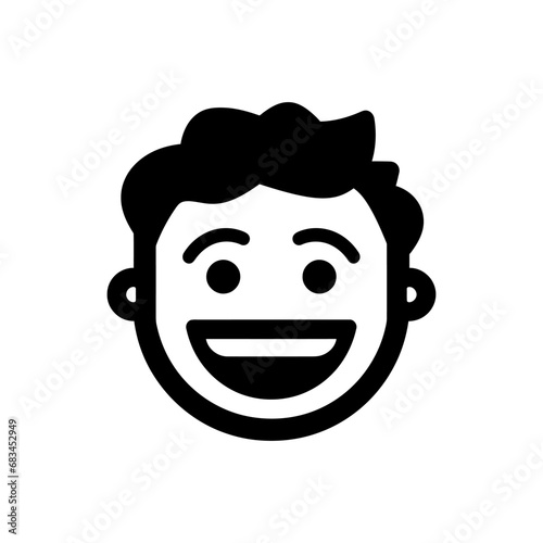 A laugh icon - Simple Vector Illustration