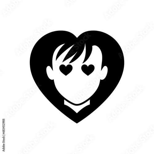 A person feels loved icon - Simple Vector Illustration