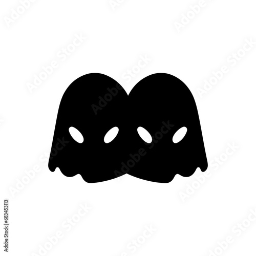 Friends playing hide and seek icon - Simple Vector Illustration