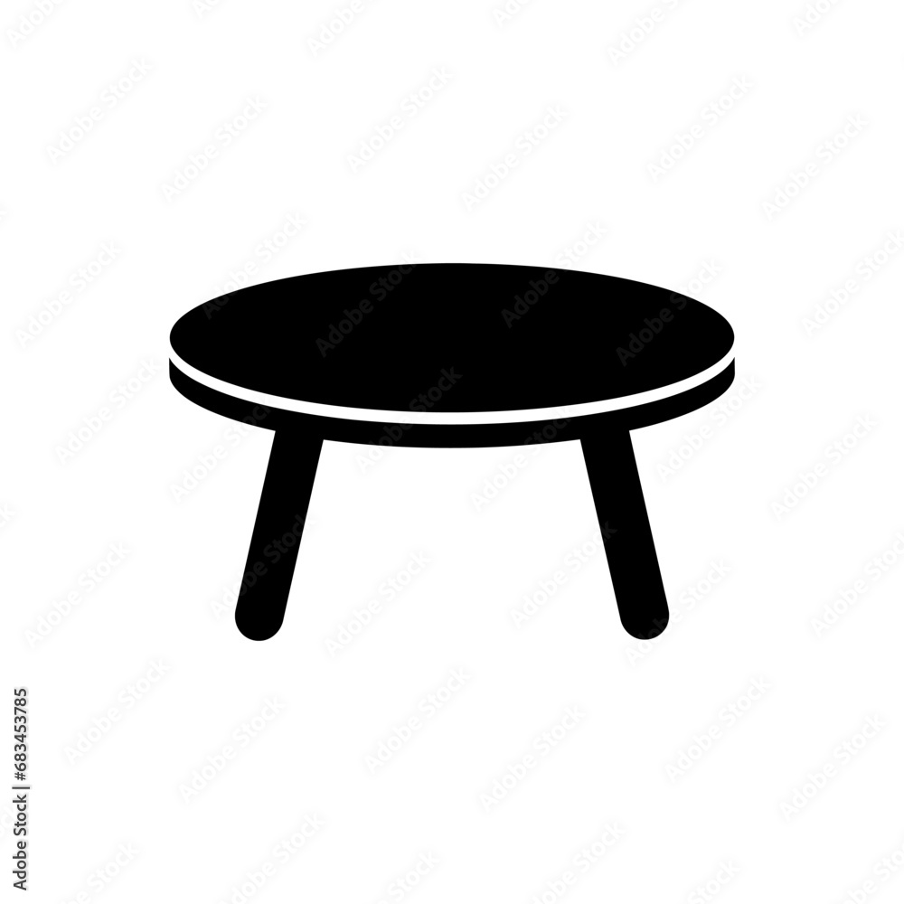 Coffee table icon - Simple Vector Illustration Coffee table icon - Simple Vector Illustration