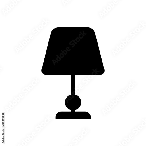 Lamp glyph icon - Simple Vector Illustration