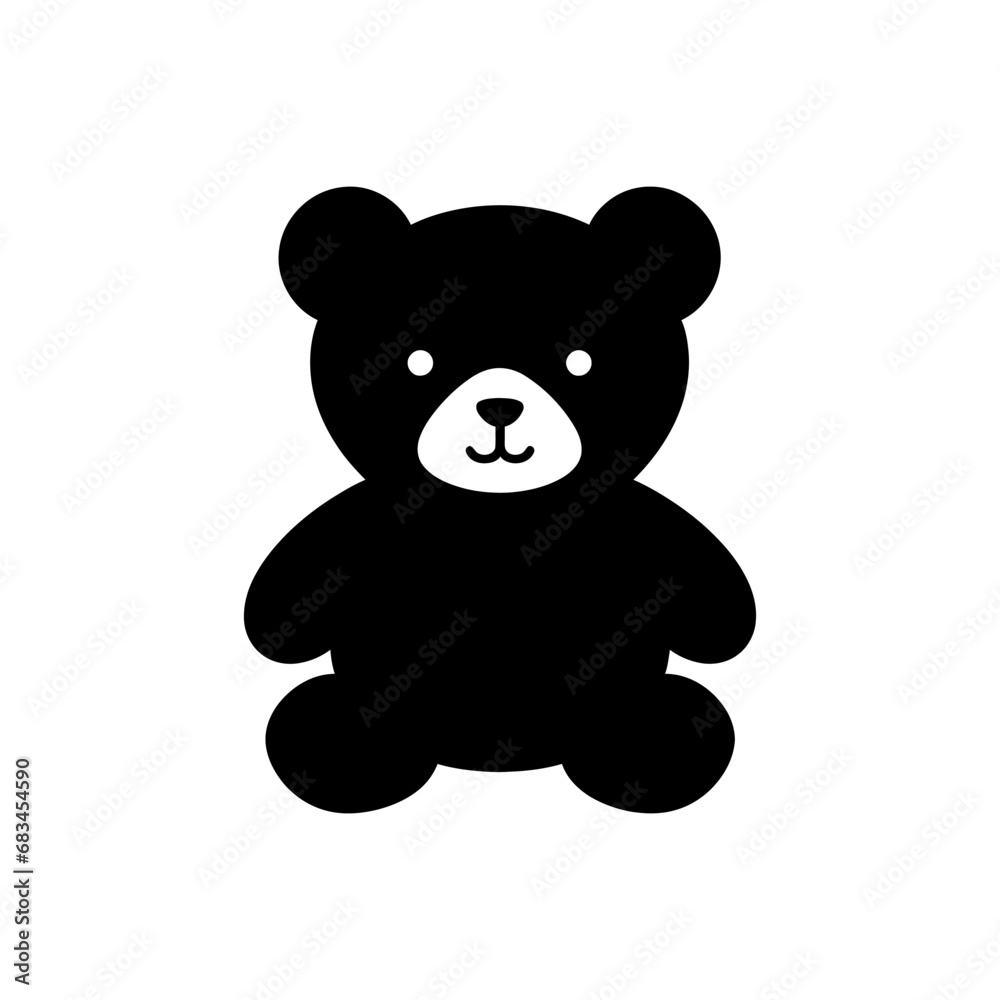 Teddy bear icon - Simple Vector Illustration Teddy bear icon - Simple Vector Illustration