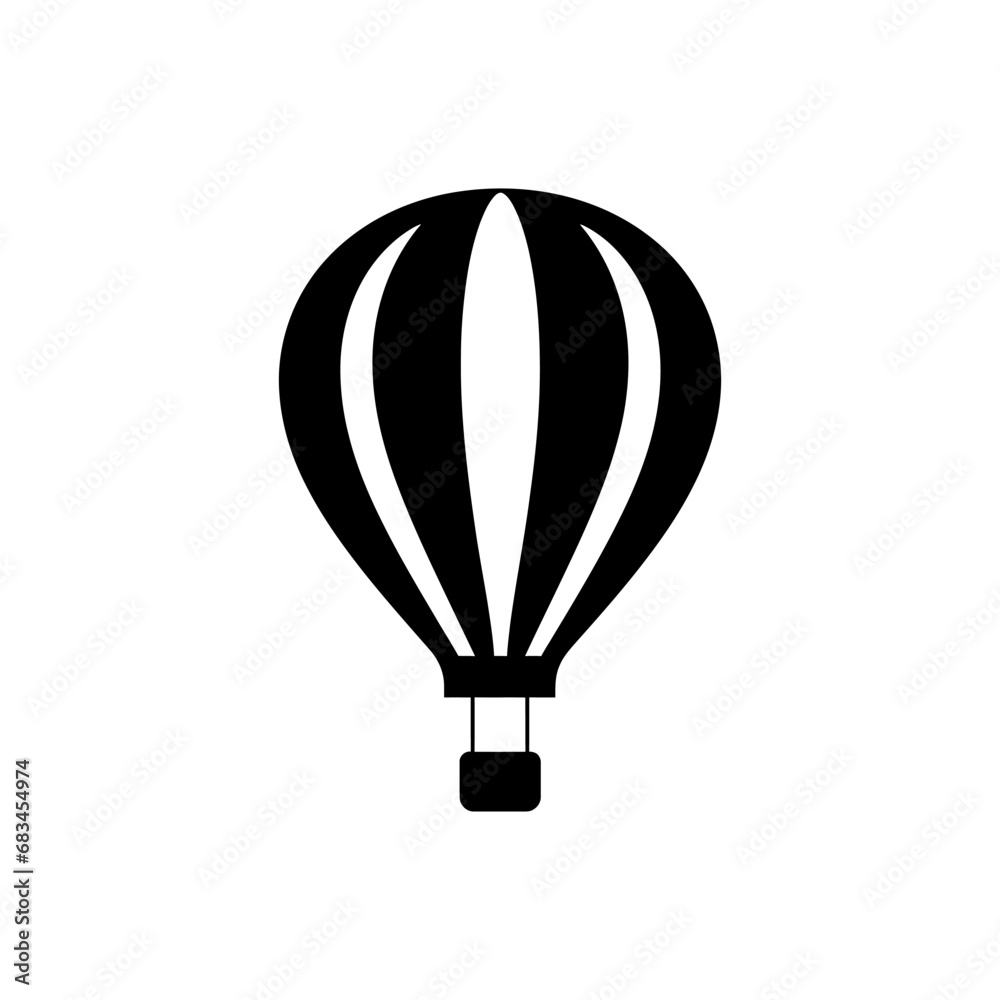 Fototapeta premium Hot air balloon ride icon - Simple Vector Illustration