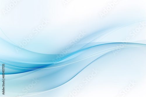 Abstract blue wave modern background. Fresh, cheerful and relaxing concept. Positive and healthy tones to background or wallpaper © Shootdiem