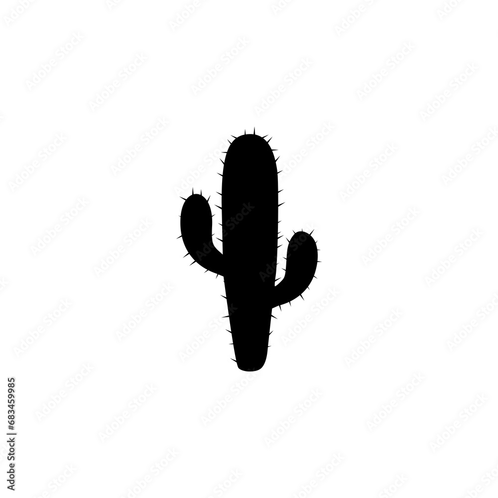 Cactus icon cactus icon illustration isolated on White background Cactus icon cactus icon illustration isolated on White background