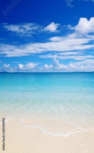 Summer Beach Background: Wide Panorama Holiday Image, Beach Background Concept