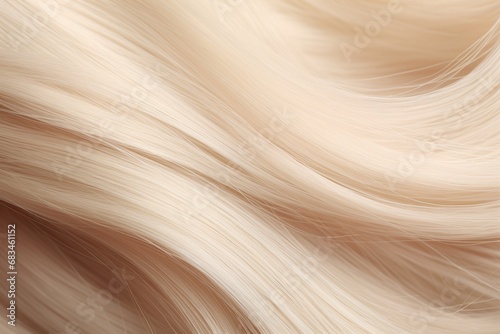 Blond Hair very closeup view, hair closeup shoot, Women's long blonde hair. Beautifully styled wavy shiny curls