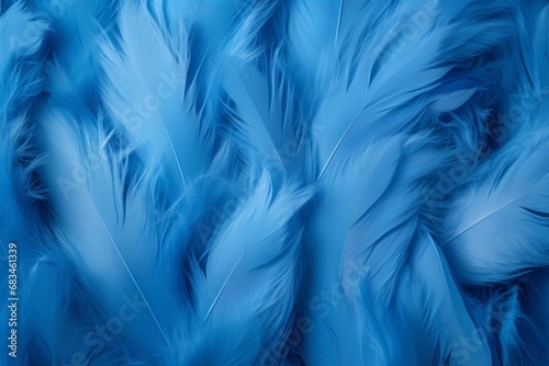 Blue feathers texture background, Feathers texture background, feathers background, texture, background, © MH