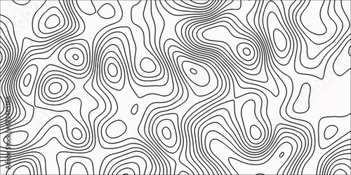 Topographic map in contour line light topographic topo contour map Line topography map contour background, geographic grid Vector illustration, Topo contour map on white background