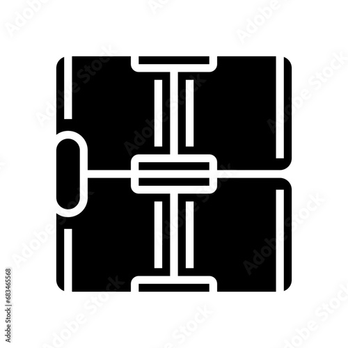 infinity cube fidget toy glyph icon vector. infinity cube fidget toy sign. isolated symbol illustration