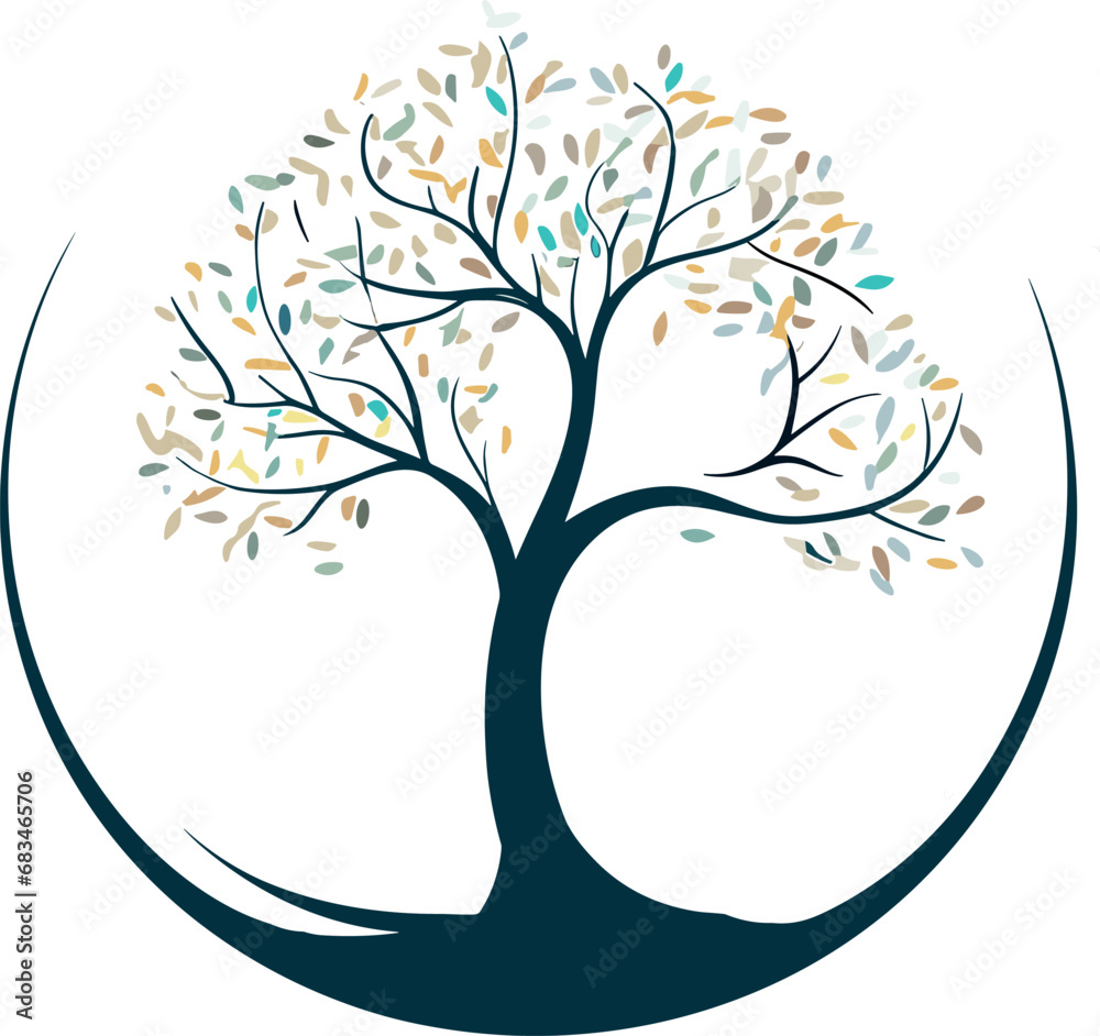 custom made wallpaper toronto digitalTree of Life Vector illustration on a white background