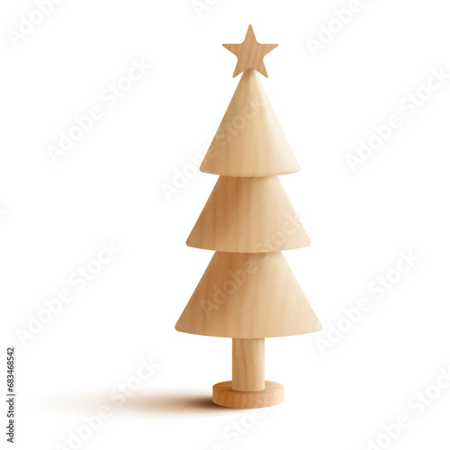 Tiny wood tree for decoration