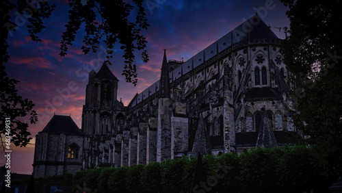 church in the night