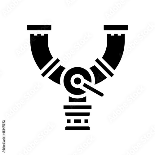 energy pipeline glyph icon vector. energy pipeline sign. isolated symbol illustration