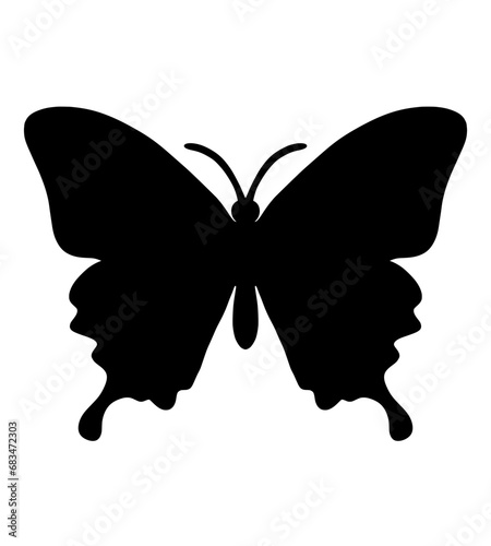 Butterfly silhouette