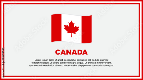 Canada Flag Abstract Background Design Template. Canada Independence Day Banner Social Media Vector Illustration. Canada Banner