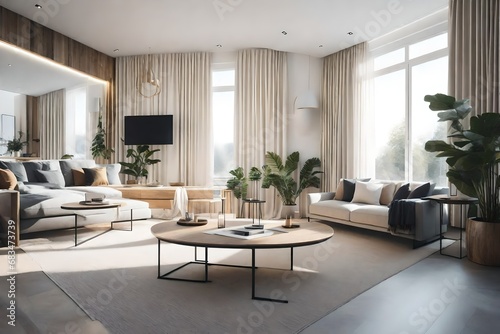 modern living room Created by AI