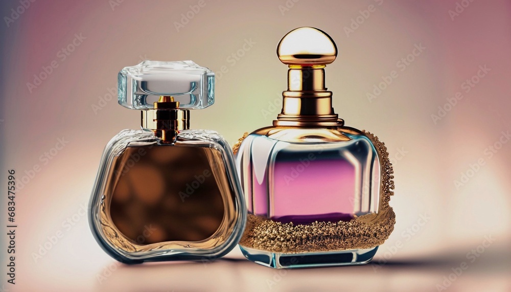 colorful perfume bottles suitable as an abstract background colorful perfume bottles suitable as an abstract background