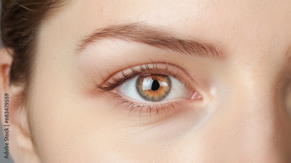 Fototapeta premium Joyful portrait of a young woman, beaming with happiness, studio setting.