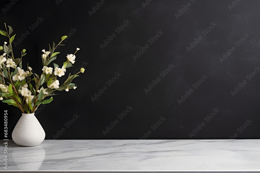 a modern minimalist empty marble surface tabletop showcase countertop background