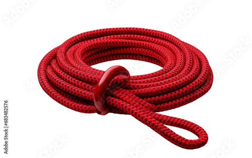 Climbing Rope on Clear Background