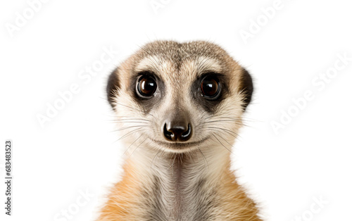Expressive Meerkats Gaze Isolated on Transparent Background PNG