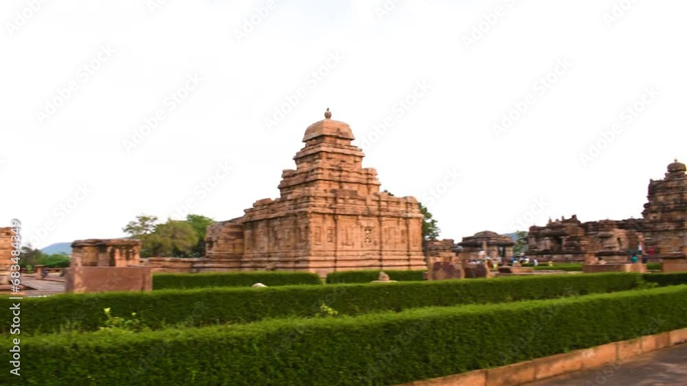 Landscape cinematic view of Pattadakal temple complex. Unesco world heritage site. Landscape cinematic view of Pattadakal temple complex. Unesco world heritage site.