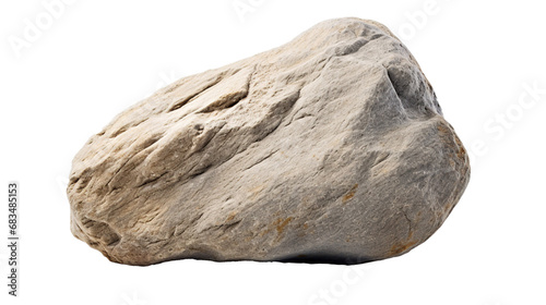 Stone isolated on transparent background, Created with Generative Ai technology. photo