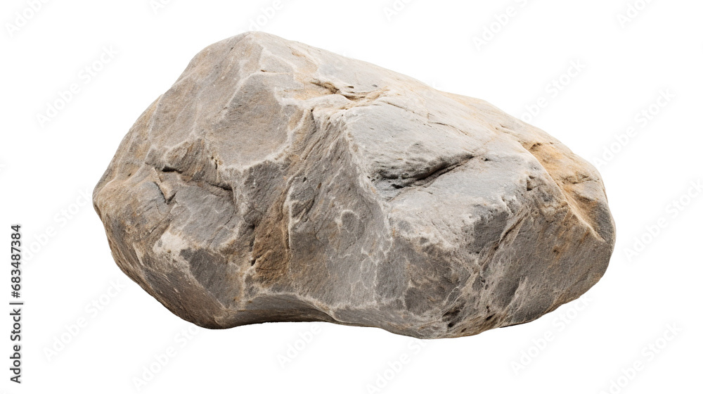 Stone isolated on transparent background, Created with Generative Ai technology. Stone isolated on transparent background, Created with Generative Ai technology.