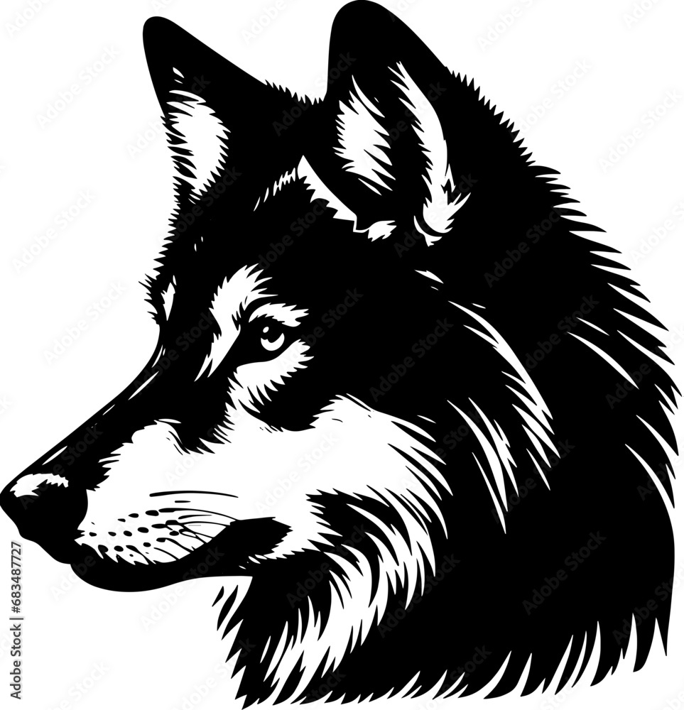 Fototapeta premium Mackenzie Valley Wolf icon 4