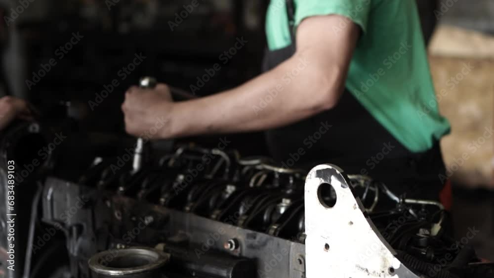 Diesel Engine Overhaul and Rebuild. Repair of the tractor engine Diesel Engine Overhaul and Rebuild. Repair of the tractor engine