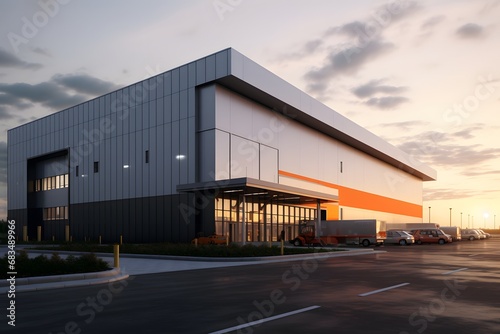 a big modern goods inventory storage shipping delivery logistics warehouse © DailyLifeImages