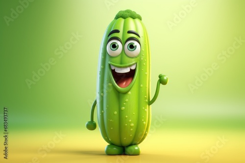 Adorable & Cute Asparagus Playful Vegetable Character Toy Brings Happiness