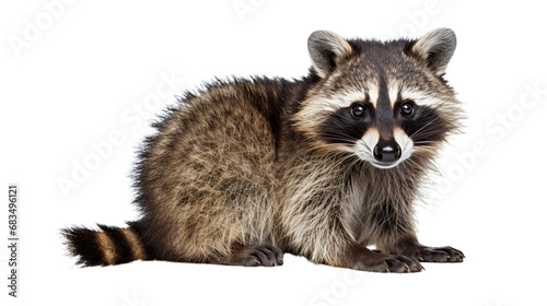 Raccoon standing. Side view. Isolated on Transparent background. ©  Mohammad Xte